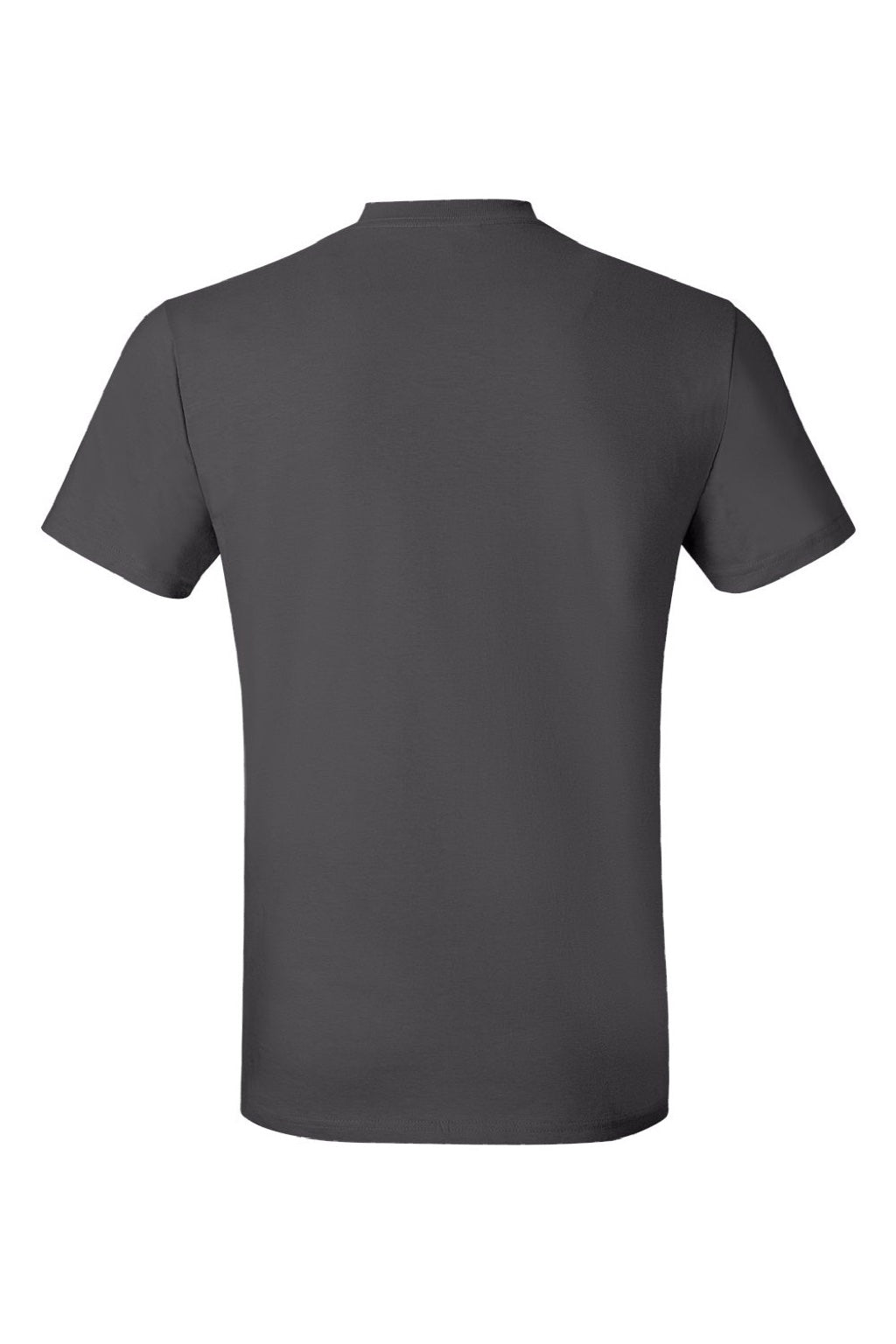 Hanes 4980 Mens Perfect-T Short Sleeve Crewneck T-Shirt Smoke Grey Flat Back
