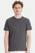 Hanes 4980 Mens Perfect-T Short Sleeve Crewneck T-Shirt Smoke Grey Model Front