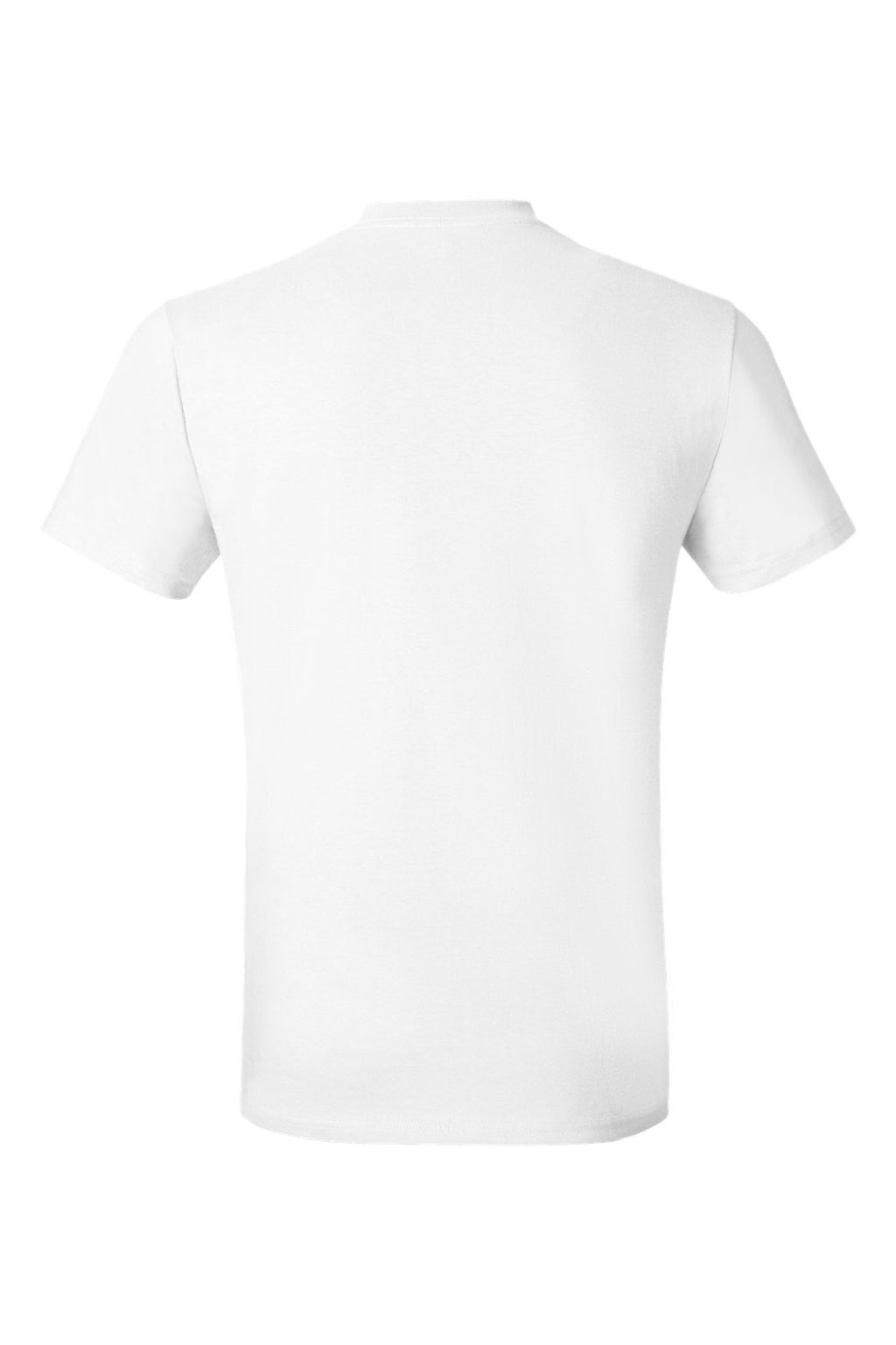 Hanes 4980 Mens Perfect-T Short Sleeve Crewneck T-Shirt White Flat Back