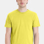 Hanes Mens Perfect-T Short Sleeve Crewneck T-Shirt - Yellow
