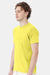 Hanes 4980 Mens Perfect-T Short Sleeve Crewneck T-Shirt Yellow Model Side