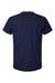 Hanes 498PT Mens Perfect-T DTG Short Sleeve Crewneck T-Shirt Navy Blue Flat Back