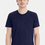 Hanes Mens Perfect-T DTG Short Sleeve Crewneck T-Shirt - Navy Blue
