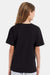 Hanes 498Y Youth Perfect-T Short Sleeve Crewneck T-Shirt Black Model Back