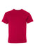 Hanes 498Y Youth Perfect-T Short Sleeve Crewneck T-Shirt Deep Red Flat Front