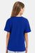 Hanes 498Y Youth Perfect-T Short Sleeve Crewneck T-Shirt Deep Royal Blue Model Back