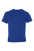 Hanes 498Y Youth Perfect-T Short Sleeve Crewneck T-Shirt Deep Royal Blue Flat Front