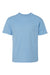 Hanes 498Y Youth Perfect-T Short Sleeve Crewneck T-Shirt Light Blue Flat Front