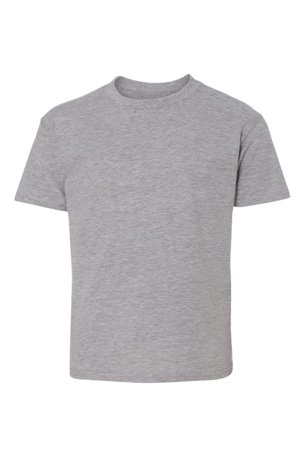 Hanes 498Y Youth Perfect-T Short Sleeve Crewneck T-Shirt Light Steel Grey Flat Front