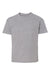 Hanes 498Y Youth Perfect-T Short Sleeve Crewneck T-Shirt Light Steel Grey Flat Front