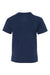 Hanes 498Y Youth Perfect-T Short Sleeve Crewneck T-Shirt Navy Blue Flat Back