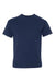 Hanes 498Y Youth Perfect-T Short Sleeve Crewneck T-Shirt Navy Blue Flat Front