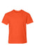 Hanes 498Y Youth Perfect-T Short Sleeve Crewneck T-Shirt Orange Flat Front