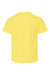 Hanes 498Y Youth Perfect-T Short Sleeve Crewneck T-Shirt Yellow Flat Back