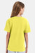 Hanes 498Y Youth Perfect-T Short Sleeve Crewneck T-Shirt Yellow Model Back