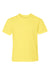 Hanes 498Y Youth Perfect-T Short Sleeve Crewneck T-Shirt Yellow Flat Front