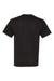 Hanes 5170 Mens EcoSmart Short Sleeve Crewneck T-Shirt Black Flat Back