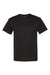 Hanes 5170 Mens EcoSmart Short Sleeve Crewneck T-Shirt Black Flat Front