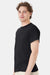 Hanes 5170 Mens EcoSmart Short Sleeve Crewneck T-Shirt Black Model Side