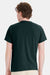 Hanes 5170 Mens EcoSmart Short Sleeve Crewneck T-Shirt Deep Forest Green Model Back