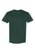 Hanes 5170 Mens EcoSmart Short Sleeve Crewneck T-Shirt Deep Forest Green Flat Front