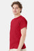 Hanes 5170 Mens EcoSmart Short Sleeve Crewneck T-Shirt Deep Red Model Side