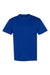 Hanes 5170 Mens EcoSmart Short Sleeve Crewneck T-Shirt Deep Royal Blue Flat Front