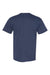 Hanes 5170 Mens EcoSmart Short Sleeve Crewneck T-Shirt Heather Navy Blue Flat Back