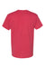 Hanes 5170 Mens EcoSmart Short Sleeve Crewneck T-Shirt Heather Red Flat Back