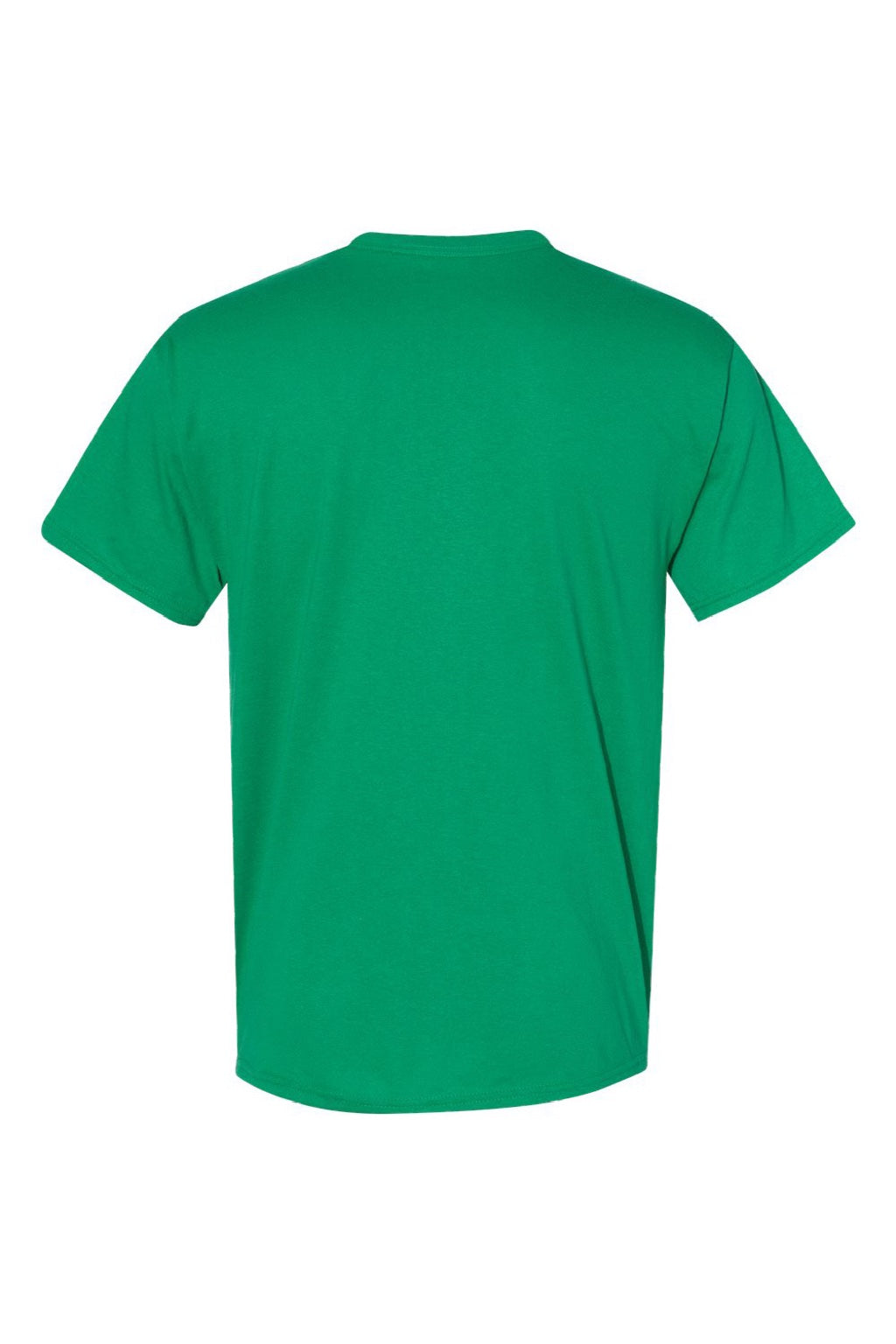 Hanes 5170 Mens EcoSmart Short Sleeve Crewneck T-Shirt Kelly Green Flat Back