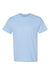 Hanes 5170 Mens EcoSmart Short Sleeve Crewneck T-Shirt Light Blue Flat Front