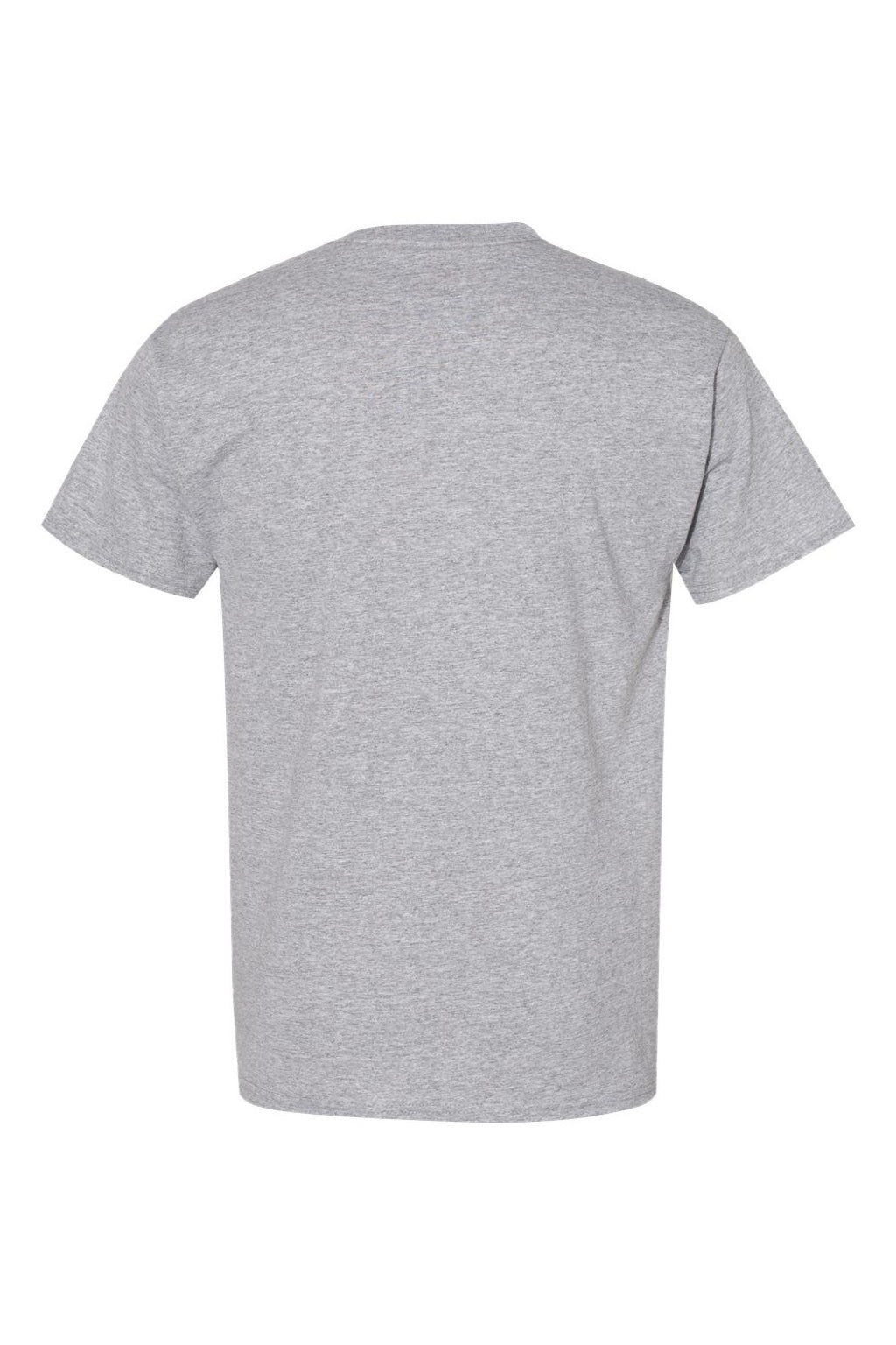 Hanes 5170 Mens EcoSmart Short Sleeve Crewneck T-Shirt Light Steel Grey Flat Back
