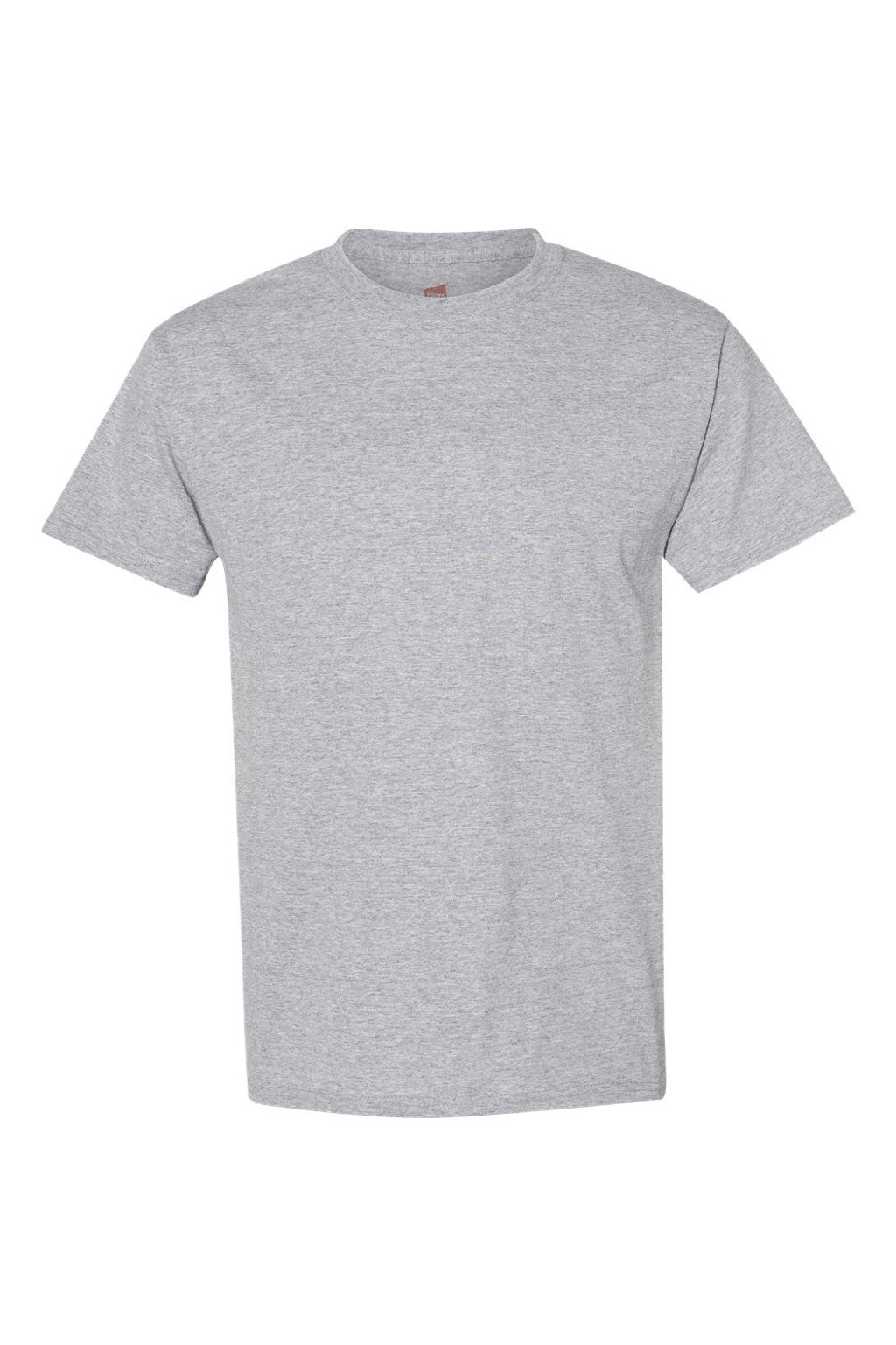 Hanes 5170 Mens EcoSmart Short Sleeve Crewneck T-Shirt Light Steel Grey Flat Front