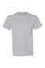 Hanes 5170 Mens EcoSmart Short Sleeve Crewneck T-Shirt Light Steel Grey Flat Front