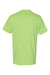 Hanes 5170 Mens EcoSmart Short Sleeve Crewneck T-Shirt Lime Green Flat Back