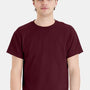 Hanes Mens EcoSmart Short Sleeve Crewneck T-Shirt - Maroon