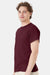 Hanes 5170 Mens EcoSmart Short Sleeve Crewneck T-Shirt Maroon Model Side