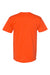 Hanes 5170 Mens EcoSmart Short Sleeve Crewneck T-Shirt Orange Flat Back