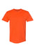 Hanes 5170 Mens EcoSmart Short Sleeve Crewneck T-Shirt Orange Flat Front