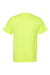 Hanes 5170 Mens EcoSmart Short Sleeve Crewneck T-Shirt Safety Green Flat Back