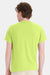 Hanes 5170 Mens EcoSmart Short Sleeve Crewneck T-Shirt Safety Green Model Back