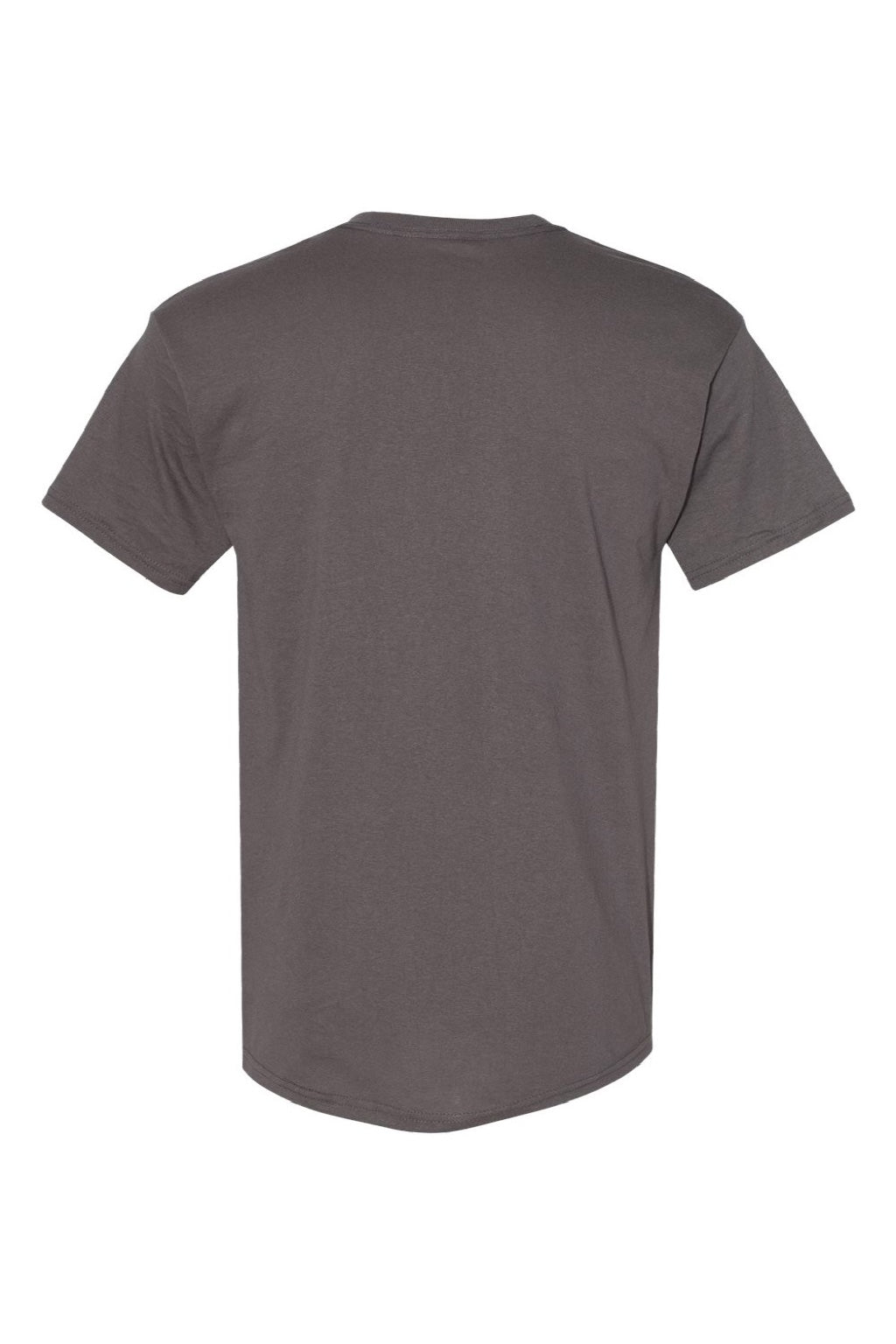 Hanes 5170 Mens EcoSmart Short Sleeve Crewneck T-Shirt Smoke Grey Flat Back