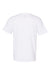 Hanes 5170 Mens EcoSmart Short Sleeve Crewneck T-Shirt White Flat Back