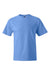 Hanes 5180/518T Mens Beefy-T Short Sleeve Crewneck T-Shirt Carolina Blue Flat Front