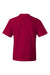 Hanes 5180/518T Mens Beefy-T Short Sleeve Crewneck T-Shirt Deep Red Flat Back