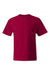 Hanes 5180/518T Mens Beefy-T Short Sleeve Crewneck T-Shirt Deep Red Flat Front