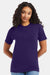 Hanes 5180/518T Mens Beefy-T Short Sleeve Crewneck T-Shirt Grape Smash Purple Model Front