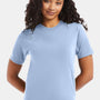 Hanes Mens Beefy-T Short Sleeve Crewneck T-Shirt - Light Blue