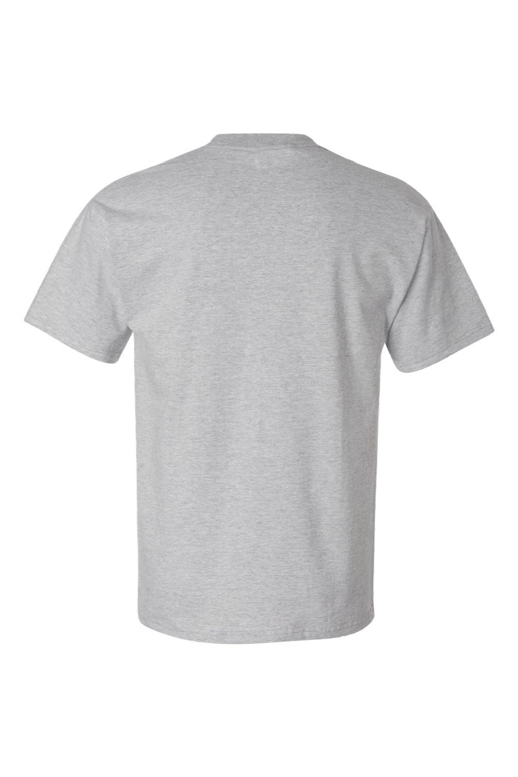 Hanes 5180/518T Mens Beefy-T Short Sleeve Crewneck T-Shirt Light Steel Grey Flat Back
