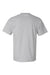 Hanes 5180/518T Mens Beefy-T Short Sleeve Crewneck T-Shirt Light Steel Grey Flat Back